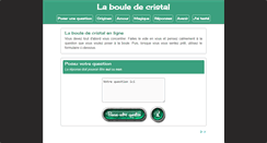 Desktop Screenshot of bouledecristalgratuite.com