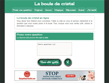 Tablet Screenshot of bouledecristalgratuite.com